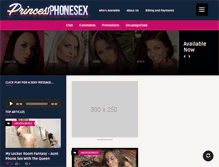 Tablet Screenshot of princessphonesex.com